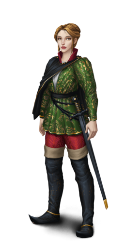 Honour of the Duellist Outfit greenF.png