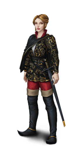 Honour of the Duellist Outfit blackF.png